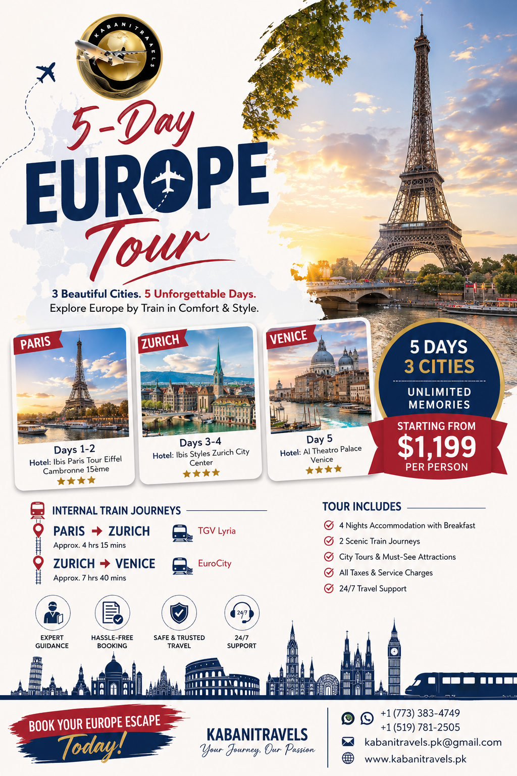 5-Day Europe Tour